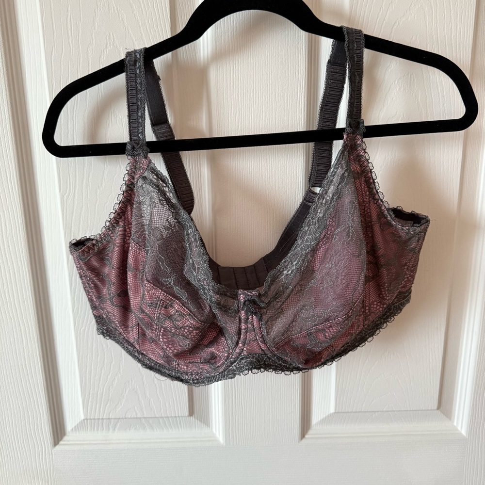 Fantasie Lace Bra - Gray and Pink